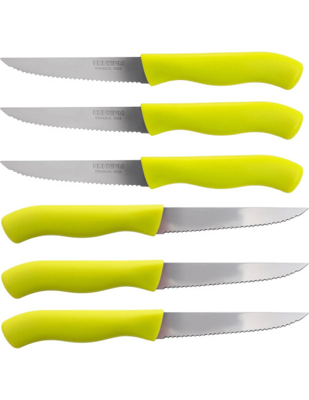 Juego de Cuchillos de Pelar Brenium 6 Piezas 10 cm Acero Inoxidable Juego de Cuchillos de Pelar Brenium 6 Piezas 10 cm Acero Inoxidable
