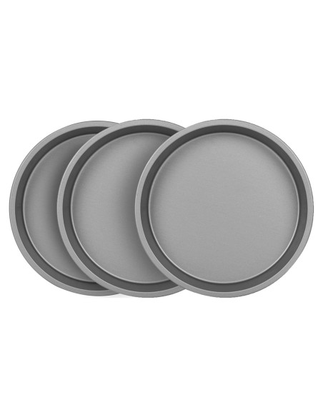 Juego de 3 Moldes para Pasteles Redondos Antiadherentes OvenStuff 22.86 cm Juego de 3 Moldes para Pasteles Redondos Antiadherentes OvenStuff 22.86 cm