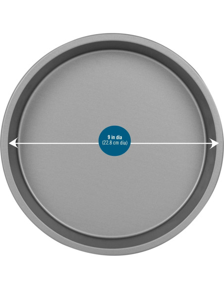 Juego de 3 Moldes para Pasteles Redondos Antiadherentes OvenStuff 22.86 cm Juego de 3 Moldes para Pasteles Redondos Antiadherentes OvenStuff 22.86 cm