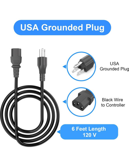 Cable de Alimentación 1.98m para Parrilla Traeger Pro/Ironwood Cable de Alimentación 1.98m para Parrilla Traeger Pro/Ironwood
