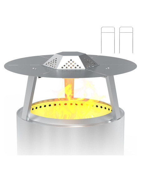 Deflector de Calor BBQ-PLUS para Fogata Solo Stove 19" Deflector de Calor BBQ-PLUS para Fogata Solo Stove 19"