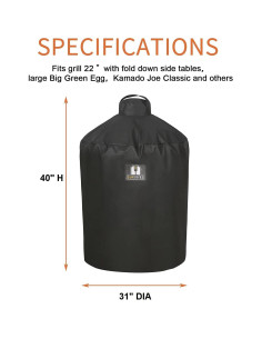 Funda Impermeable SUPJOYES para Gran Big Green Egg 79x102 cm 2