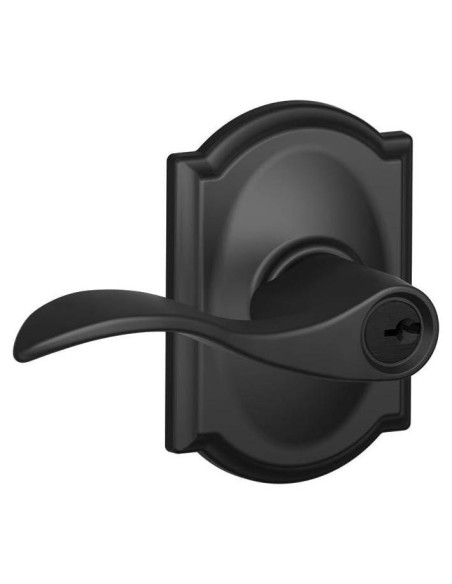 Cerradura de Entrada SCHLAGE Accent Camelot Negro Mate Cerradura de Entrada SCHLAGE Accent Camelot Negro Mate