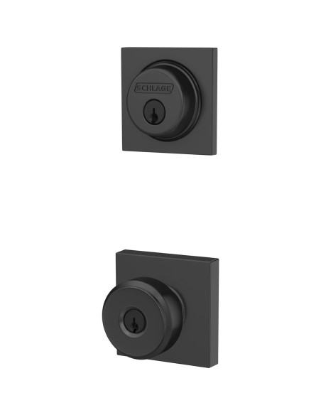 Cerrojo Schlage FB55 N G BWE 622 con Perilla Bowery Negro Mate Cerrojo Schlage FB55 N G BWE 622 con Perilla Bowery Negro Mate