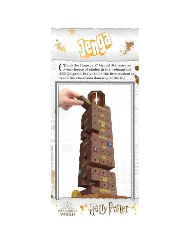 Juego de Jenga Harry Potter - Gran Escalera Hogwarts 54 Bloques