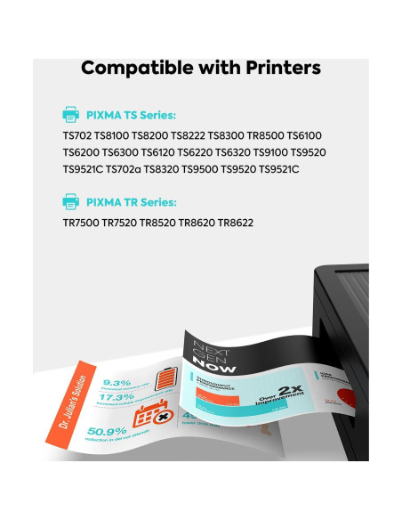 Cartuchos de Tinta TESEN PGI-280XXL CLI-281XXL Juego de 7 Colores Cartuchos de Tinta TESEN PGI-280XXL CLI-281XXL Juego de 7 Colores