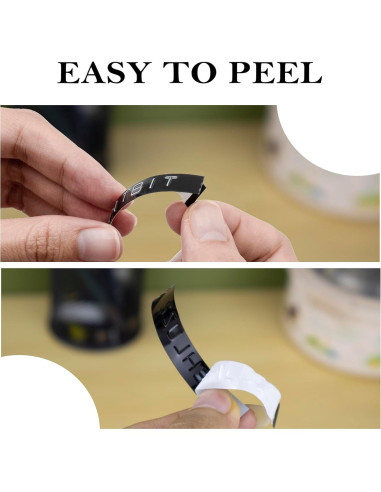Cinta de Embossing TITBIT 10 Rollos 3/8" Negro para DYMO