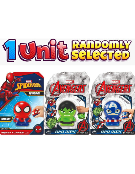 Bola de Espuma Squishy Marvel JA-RU - Superhéroes 12.7x17.8cm Bola de Espuma Squishy Marvel JA-RU - Superhéroes 12.7x17.8cm