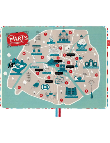 Cuaderno de Viaje Moleskine LUXE París Pocket 112 Páginas