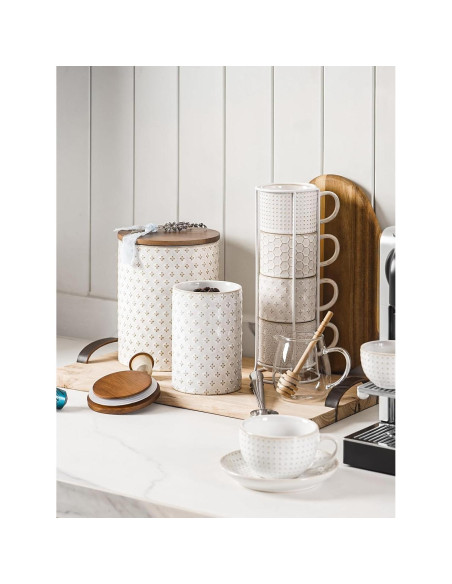 LE TAUCI Juego de 2 Jarras de Cerámica Herméticas 2.64 kg LE TAUCI Juego de 2 Jarras de Cerámica Herméticas 2.64 kg