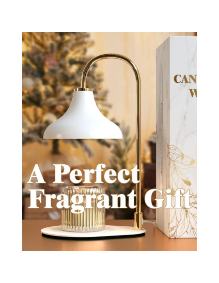 Lámpara Calentadora de Velas ERSHIXUN Blanca con Temporizador Lámpara Calentadora de Velas ERSHIXUN Blanca con Temporizador
