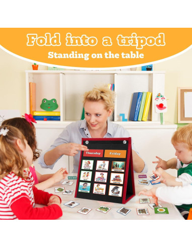 Tablero de Horario Visual PITCOTT para Niños - 103 Cartas