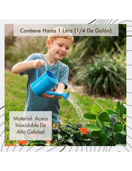 Regadera para Niños Homarden 0.94L Azul Metal Duradera Regadera para Niños Homarden 0.94L Azul Metal Duradera