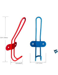 Perchas KiaoTime Set de 4 Ganchos de Pared Coloridos 2