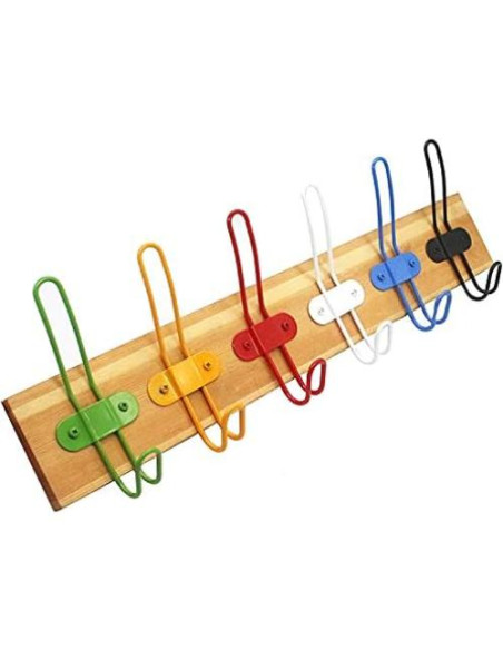 Perchas KiaoTime Set de 4 Ganchos de Pared Coloridos Perchas KiaoTime Set de 4 Ganchos de Pared Coloridos