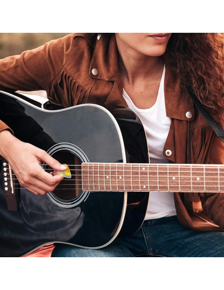 5 Piezas Púas de Guitarra de Resina con Flores Secas 5 Piezas Púas de Guitarra de Resina con Flores Secas