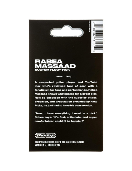 Puas de guitarra Jim Dunlop Rabea Massaad 6 unidades Ultex Puas de guitarra Jim Dunlop Rabea Massaad 6 unidades Ultex
