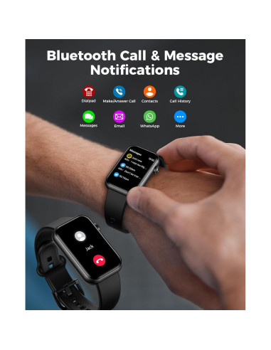 Reloj Inteligente EGQINR con Llamadas y Monitoreo de Salud