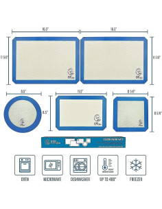 Juego de Tapetes de Silicona KPKitchen Set 5 Piezas Grande 2