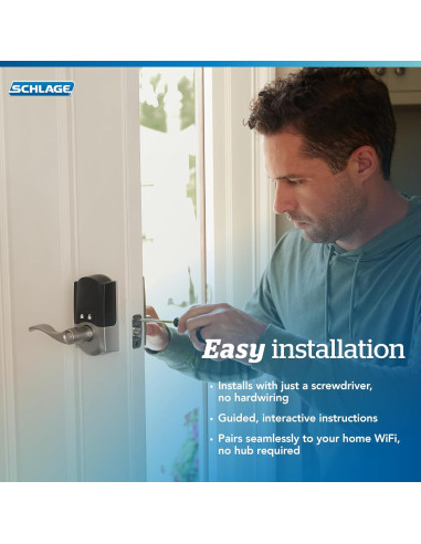 Cerradura Inteligente Schlage Encode WiFi Camelot Bronce