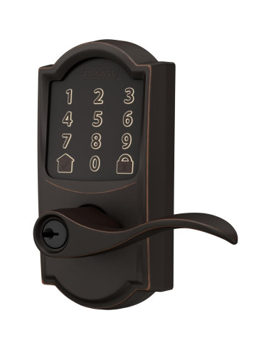 Cerradura Inteligente Schlage Encode WiFi Camelot Bronce