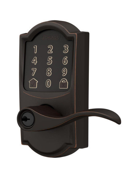 Cerradura Inteligente Schlage Encode WiFi Camelot Bronce Cerradura Inteligente Schlage Encode WiFi Camelot Bronce