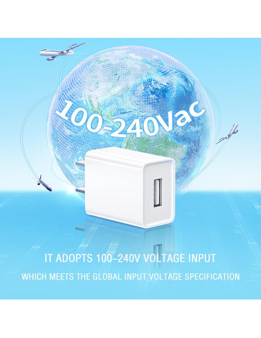 Adaptador de corriente 5V 2A JMDDS para cámaras - Paquete de 2