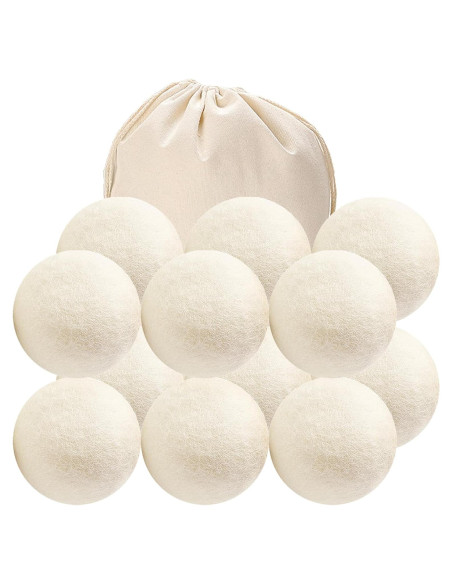 Paquete de 12 Bolas de Secadora de Lana Beieverluck 7.4 cm Paquete de 12 Bolas de Secadora de Lana Beieverluck 7.4 cm