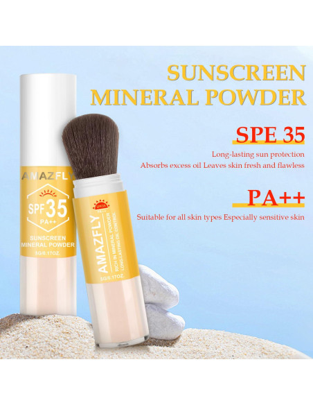 Polvo Mineral Solar SPF 35 Gadmlury 5.1g Acabado Mate Polvo Mineral Solar SPF 35 Gadmlury 5.1g Acabado Mate