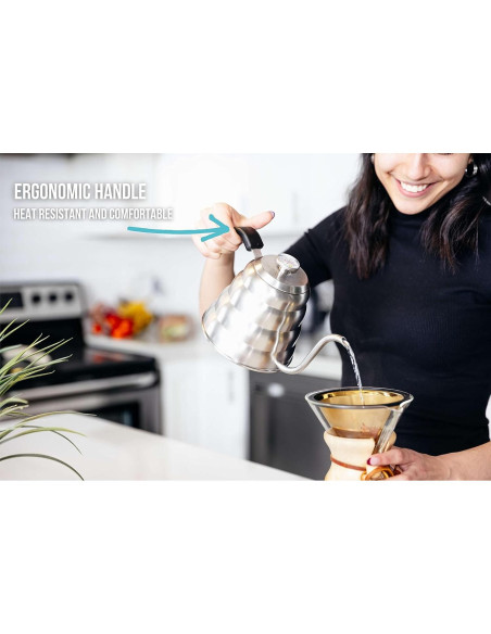 Hervidor Cuello de Cisne Barista Warrior 1.2L Cobre con Termómetro Hervidor Cuello de Cisne Barista Warrior 1.2L Cobre con Termómetro