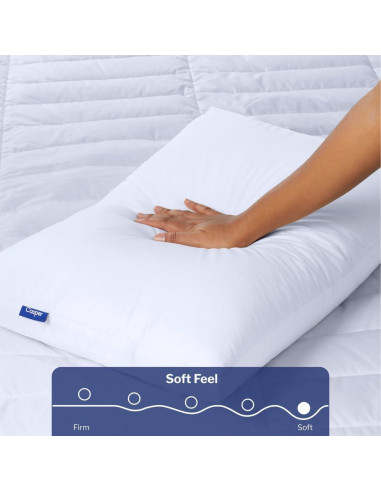 Almohada de Plumas Down Casper Estándar Blanca 0.86 kg