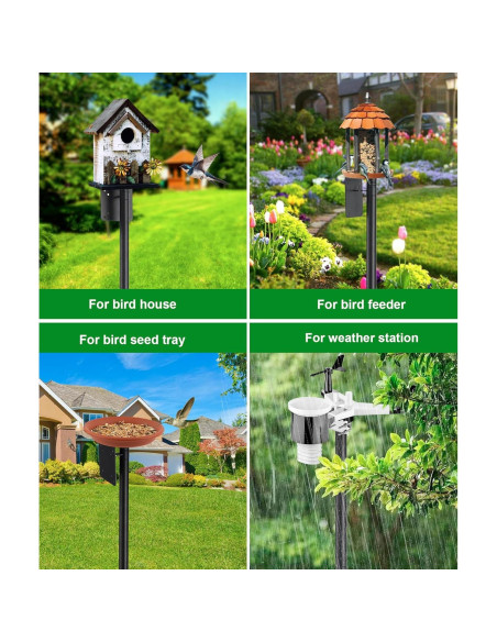 Poste para Comedero de Aves Keplrend 152.4 cm Ajustable Poste para Comedero de Aves Keplrend 152.4 cm Ajustable