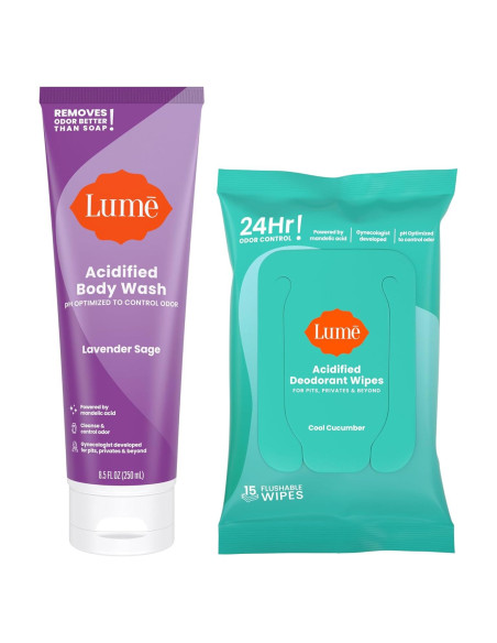 Lume Jabón Corporal Acidificado 240g Lavanda Salvia + 15 Toallitas Lume Jabón Corporal Acidificado 240g Lavanda Salvia + 15 Toallitas