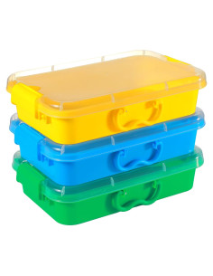 Paquete de 3 Contenedores de Almacenamiento Carolart 34.3 cm