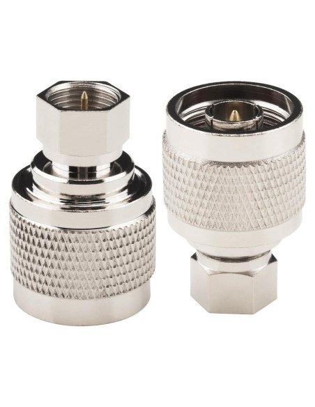 Adaptador Coaxial N Macho a F Macho 2-Pack BOOBRIE Adaptador Coaxial N Macho a F Macho 2-Pack BOOBRIE