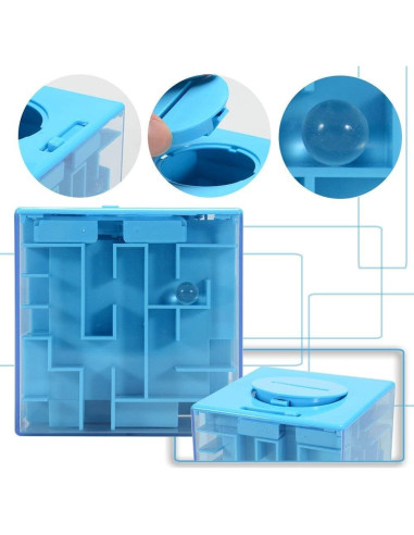 Caja de Rompecabezas de Dinero ThinkMax Azul 7.62cm