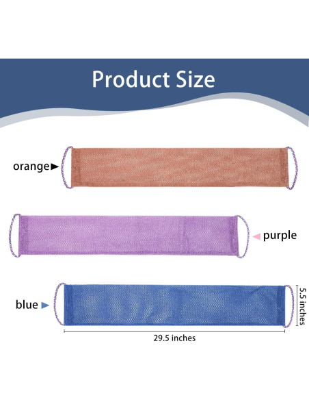 Esponja de Red Africana Exfoliante Yrarbil 3 Piezas 75 cm Esponja de Red Africana Exfoliante Yrarbil 3 Piezas 75 cm