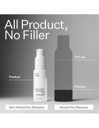 Champú Seco Voluminizador Act+Acre 13g - Natural y Vegano