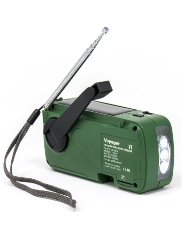 Radio de Emergencia Kaito V1 Voyager Solar/Dynamo AM/FM/SW