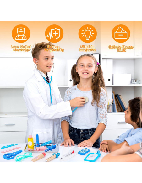 Kit de Doctor Educativo BGdoyz 24 Piezas para Niños 3-6 Años Kit de Doctor Educativo BGdoyz 24 Piezas para Niños 3-6 Años