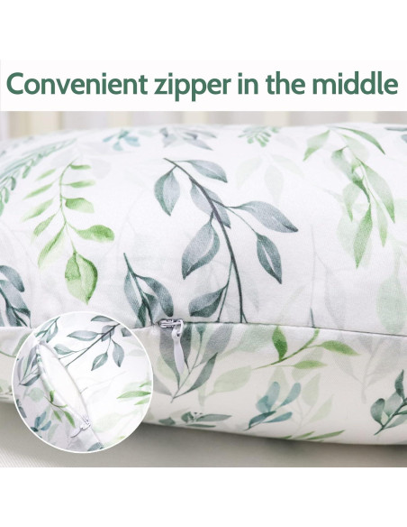 Funda de Almohada de Lactancia DILIMI Hoja Verde Suave Funda de Almohada de Lactancia DILIMI Hoja Verde Suave