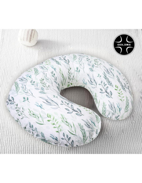 Funda de Almohada de Lactancia DILIMI Hoja Verde Suave Funda de Almohada de Lactancia DILIMI Hoja Verde Suave
