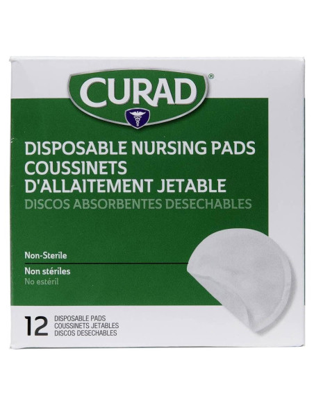 Almohadillas desechables para lactancia Curad, 12 unidades Almohadillas desechables para lactancia Curad, 12 unidades