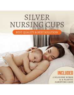 Tazas de lactancia hipoalergénicas Silvercuppa - Plata 925 2