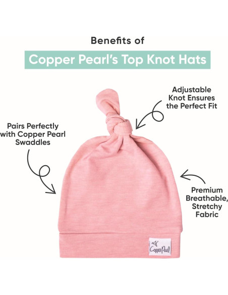 Gorro Beanie para Bebé Copper Pearl Midtown Ajustable 0-6 Meses Gorro Beanie para Bebé Copper Pearl Midtown Ajustable 0-6 Meses