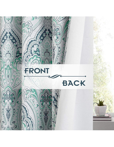Cortinas Opacas KGORGE 52x84" Verde Biscay - 2 Piezas