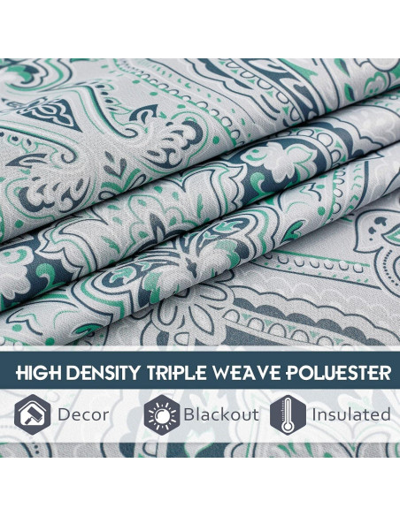 Cortinas Opacas KGORGE 52x84" Verde Biscay - 2 Piezas Cortinas Opacas KGORGE 52x84" Verde Biscay - 2 Piezas