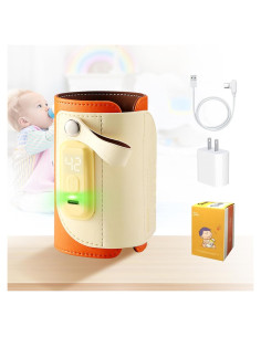 Calentador de Biberones Portátil 18W con Pantalla LED y Control de Temperatura