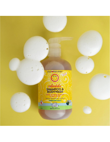 Champú y Gel de Baño California Baby Caléndula 2 en 1 570ml