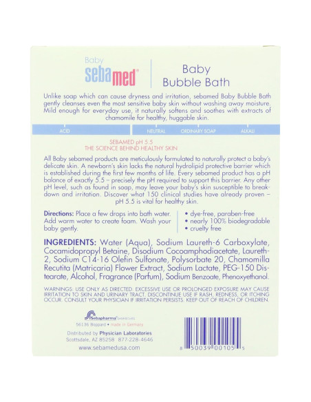 Baño Espumoso para Bebés Sebamed 200ml - Piel Sensible Baño Espumoso para Bebés Sebamed 200ml - Piel Sensible